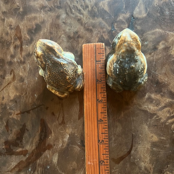 Vintage Pair Ceramic Bull Frogs - Picture 2 of 5